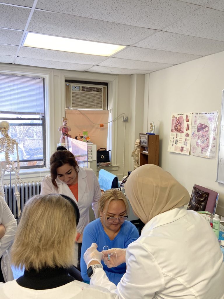 Phlebotomy -Medical assistant practice in MBS class